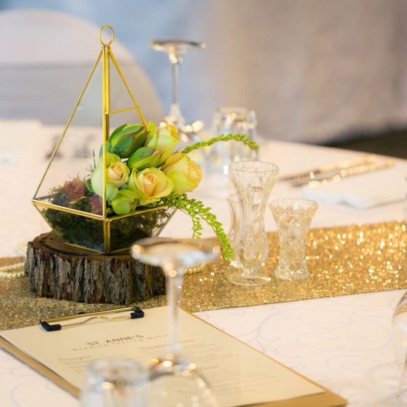 Table Runner - Gold Sequins - Image #2